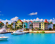 Colorful houses in Nassau
